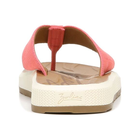 ZODIAC Womens Pink 1/2" Platform Sunny Toe Wedge Slip On Flip Flop Sandal 10 M - Picture 2 of 4